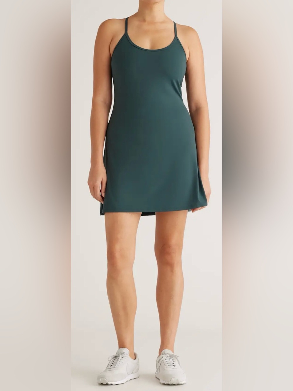 Outdoor Voices Green Exercise Dress Built-In Shorts Size S